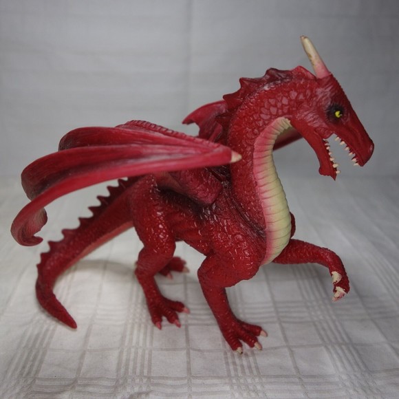 Mojo Red Dragon Fantasy action toy figurine display mythical legends - Picture 6 of 9